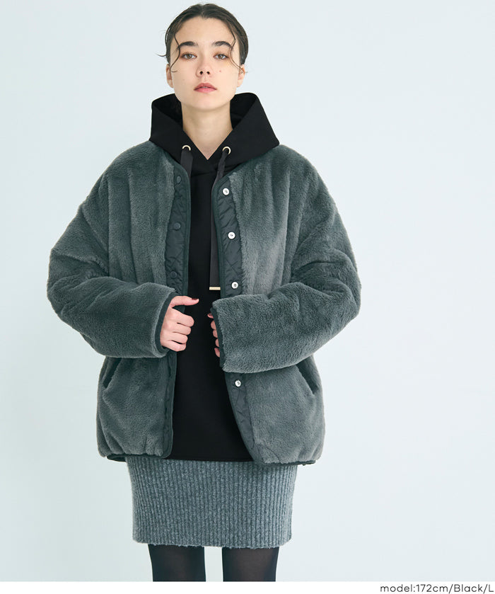 柔軟太空棉寬鬆長袖連帽上衣