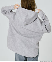 柔軟太空棉寬鬆長袖連帽上衣