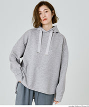 柔軟太空棉寬鬆長袖連帽上衣