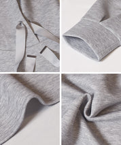 柔軟太空棉寬鬆長袖連帽上衣