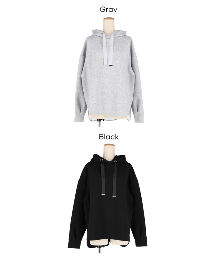 柔軟太空棉寬鬆長袖連帽上衣