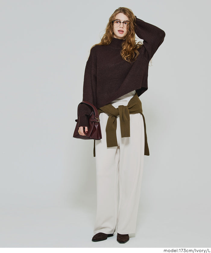 【DAILY WARM】刷毛軟綿寬褲