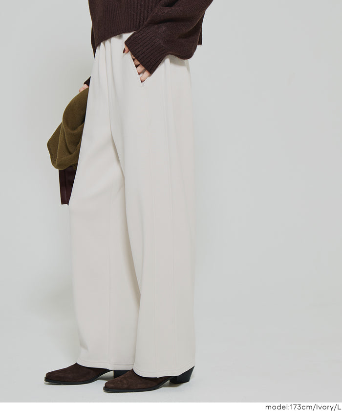 【DAILY WARM】刷毛軟綿寬褲