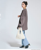 內刷毛寬版大學T