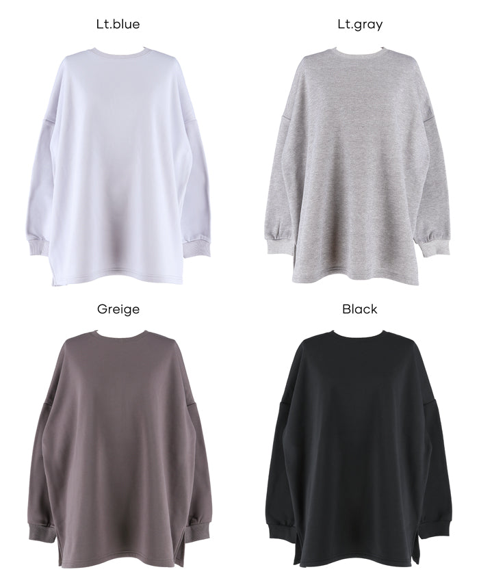 內刷毛寬版大學T