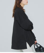 內刷毛寬版大學T