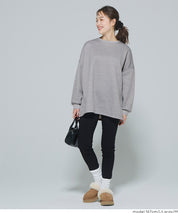 內刷毛寬版大學T