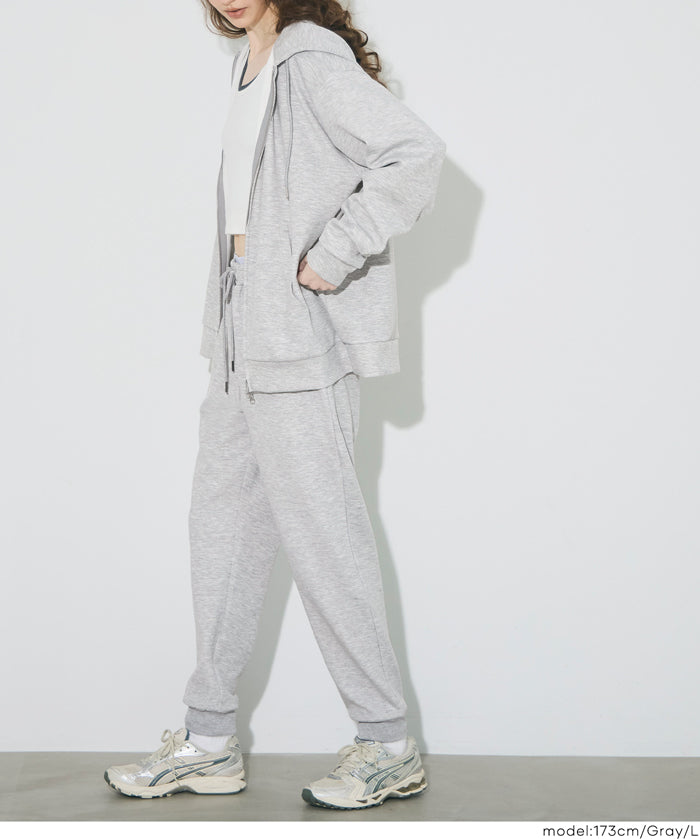 柔軟太空棉縮口褲