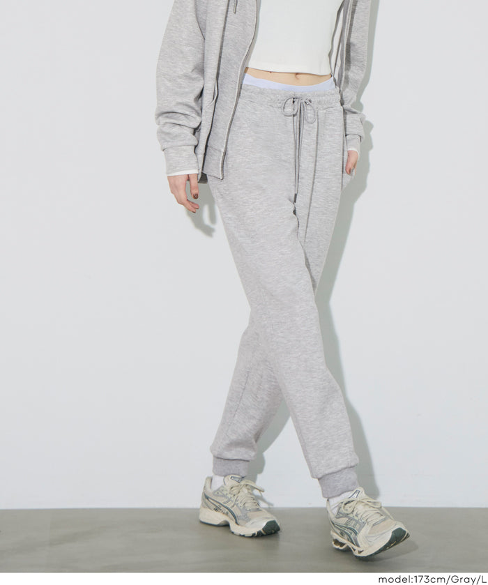 柔軟太空棉縮口褲