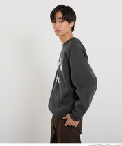 內刷毛插肩LOGO大學T