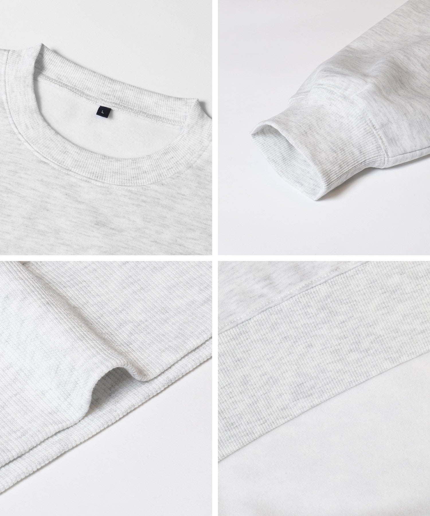 內刷毛LOGO布章大學T