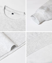 內刷毛LOGO布章大學T