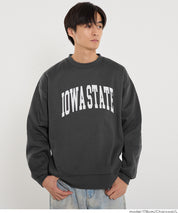 內刷毛LOGO布章大學T