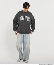 內刷毛LOGO布章大學T