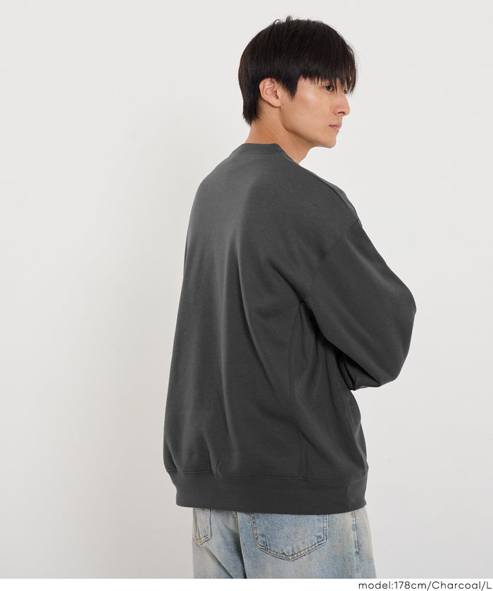 內刷毛LOGO布章大學T