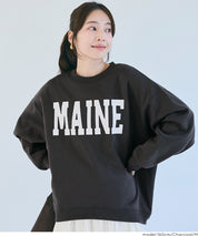 輕量內刷毛LOGO大學T