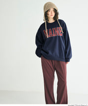 輕量內刷毛LOGO大學T