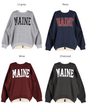 輕量內刷毛LOGO大學T