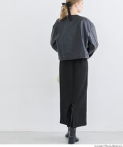 柔軟太空棉休閒直筒半裙