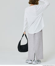 柔軟太空棉休閒直筒半裙