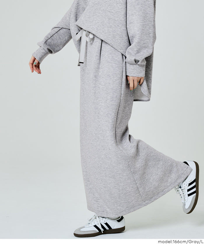 柔軟太空棉休閒直筒半裙