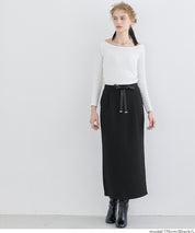 柔軟太空棉休閒直筒半裙