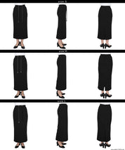 柔軟太空棉休閒直筒半裙