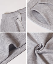 柔軟太空棉休閒直筒半裙