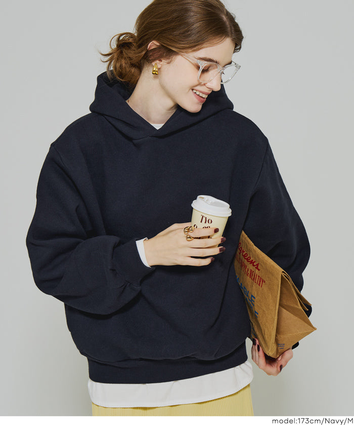 內刷毛寬鬆連帽上衣