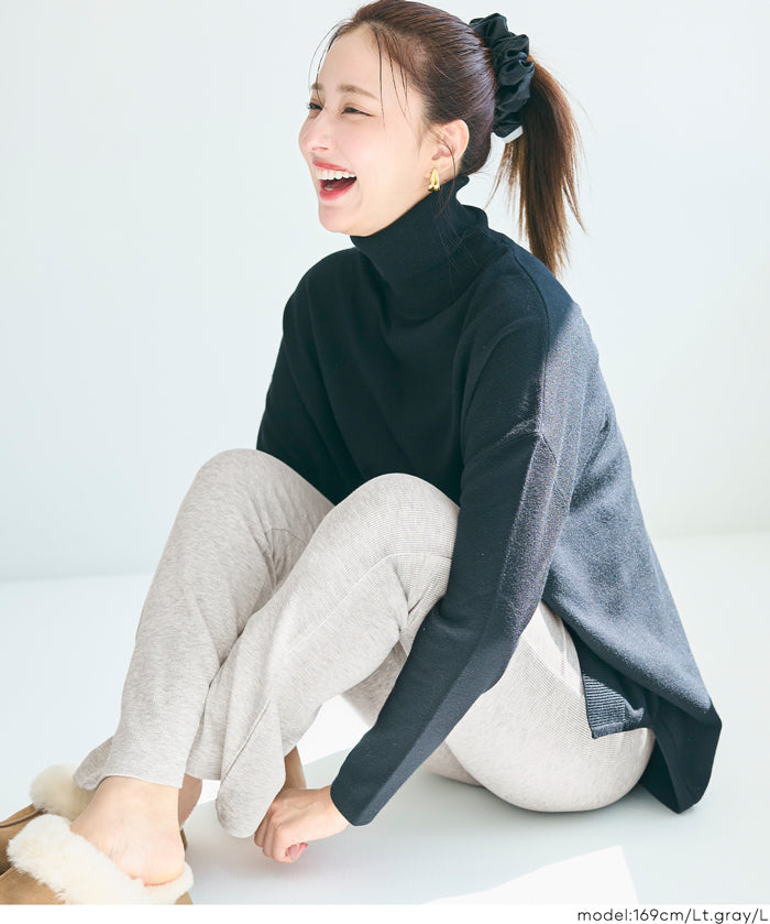 微刷毛羅紋內搭褲