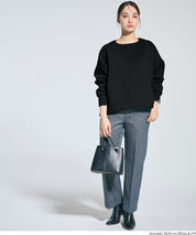 柔軟太空棉後面拉鍊長袖上衣