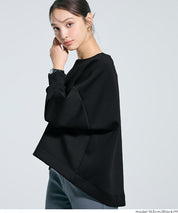 柔軟太空棉後面拉鍊長袖上衣