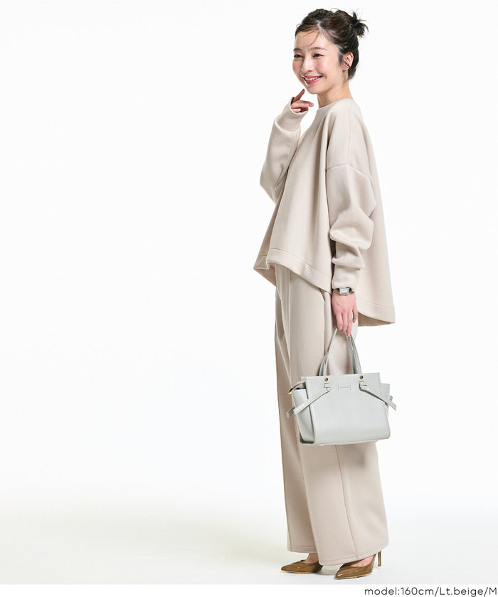 柔軟太空棉後面拉鍊長袖上衣