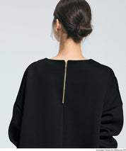 柔軟太空棉後面拉鍊長袖上衣