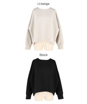 柔軟太空棉後面拉鍊長袖上衣