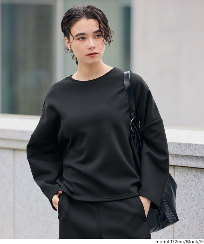 柔軟太空棉寬鬆長袖上衣