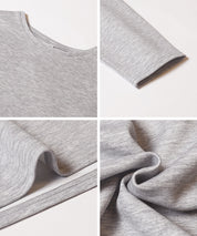 柔軟太空棉寬鬆長袖上衣