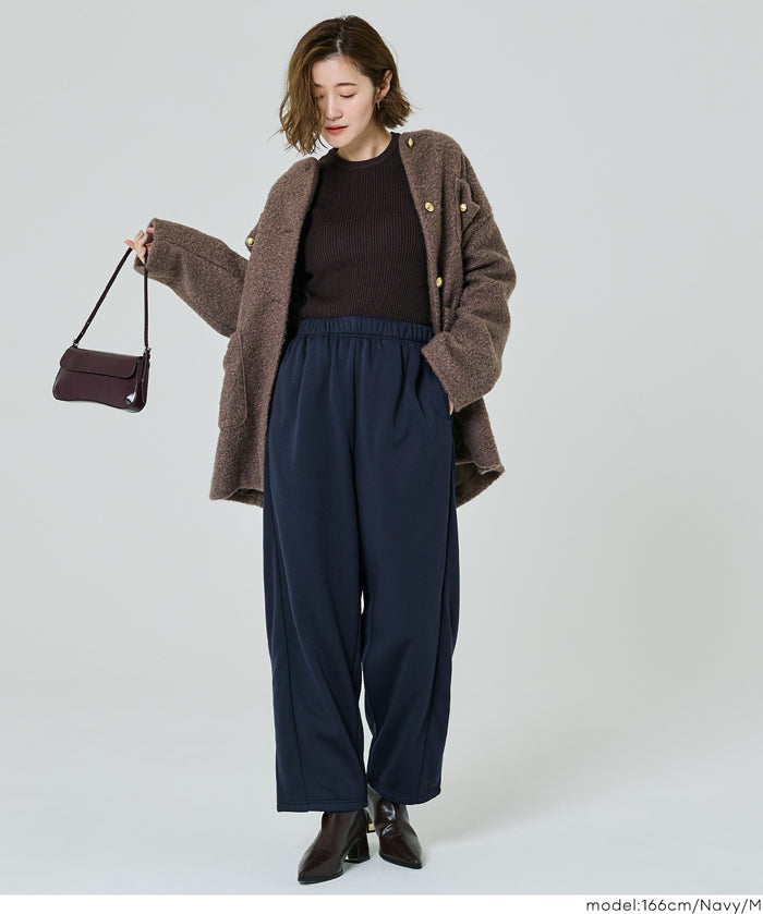 重磅內刷毛寬鬆運動褲