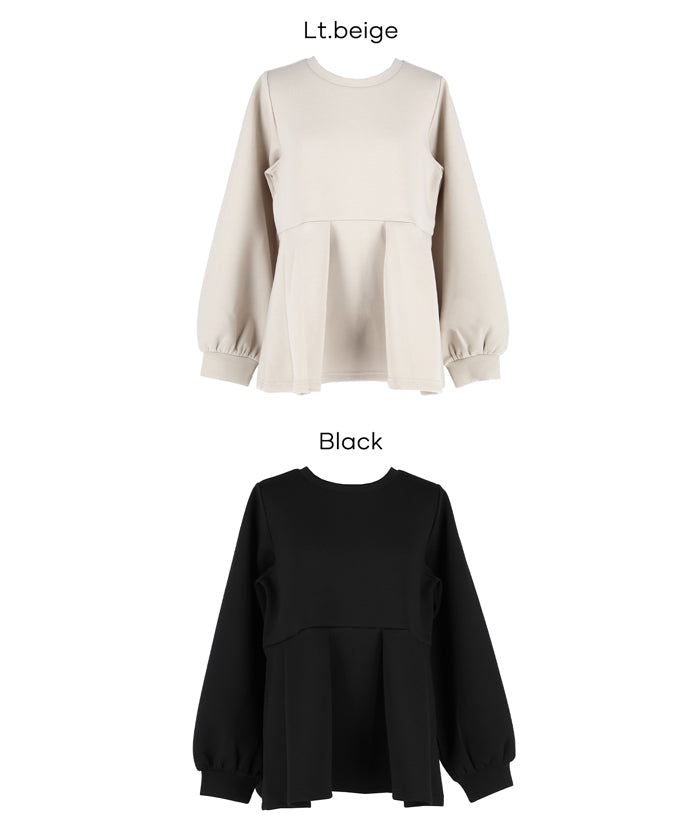 柔軟太空棉長袖娃娃上衣