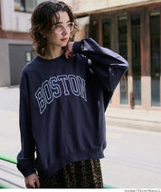 LOGO輕薄長袖大學T