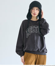 LOGO輕薄長袖大學T