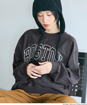 LOGO輕薄長袖大學T