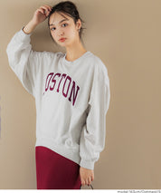 LOGO輕薄長袖大學T