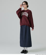 LOGO輕薄長袖大學T