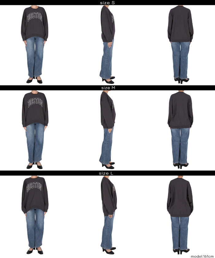 LOGO輕薄長袖大學T