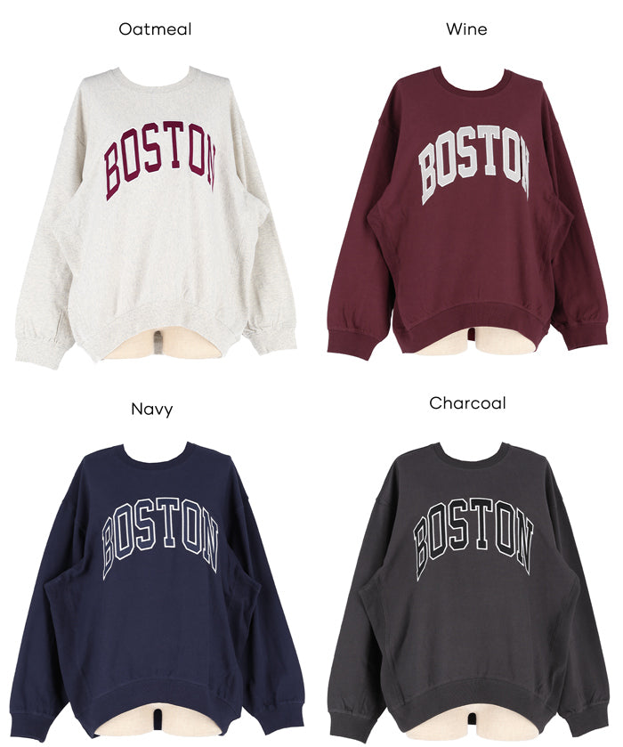 LOGO輕薄長袖大學T