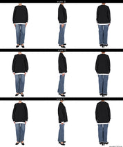 重磅棉 假兩件層次造型大學T