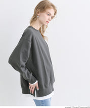 重磅棉 假兩件層次造型大學T