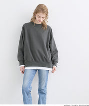 重磅棉 假兩件層次造型大學T