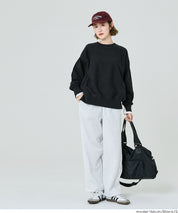 重磅棉 假兩件層次造型大學T